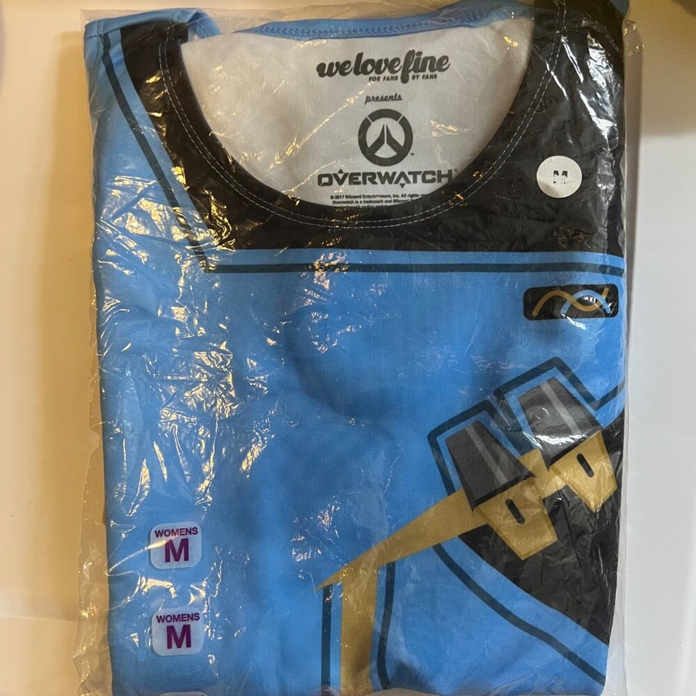 Overwatch Symmetra Dress Womens Medium Blue Sleeveless Pockets Cosplay Costume W - Picture 10 of 14